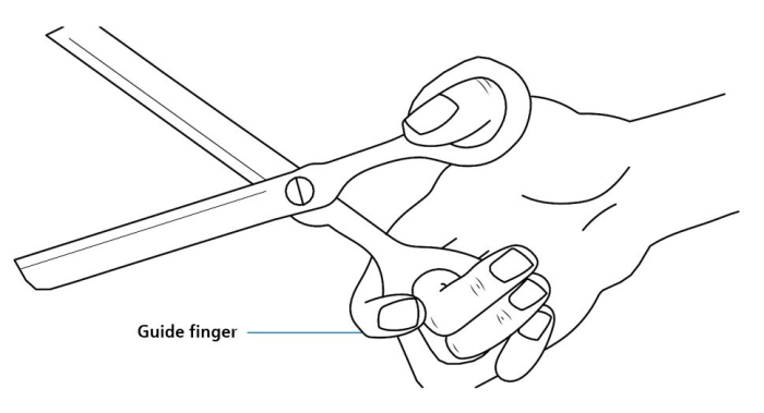 Adaptive scissors - DIY loop scissors with zip tie  Adaptive scissors,  Teaching life skills, Occupational therapy